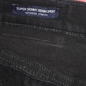 Hollister black denim shorts